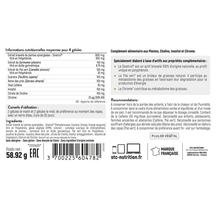 Hydroxyblast: Brûle-graisses et coupe-faim - 120 gélules - Vegan