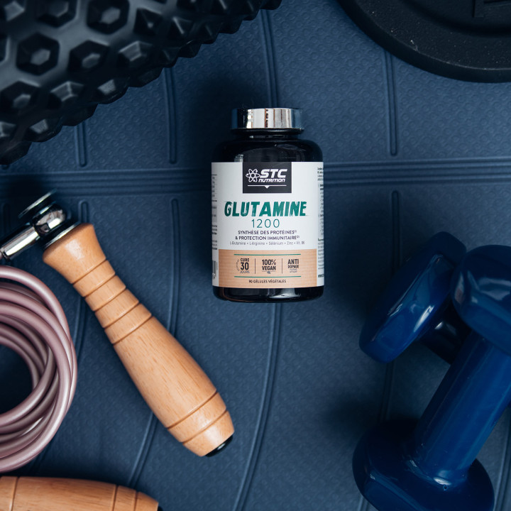 Glutamine STC Nutrition: Soutien musculaire entrainement - 90 gélules