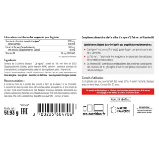 Carnitine Complex: Brûle-graisses formule renforcée - 90 gélules Vegan