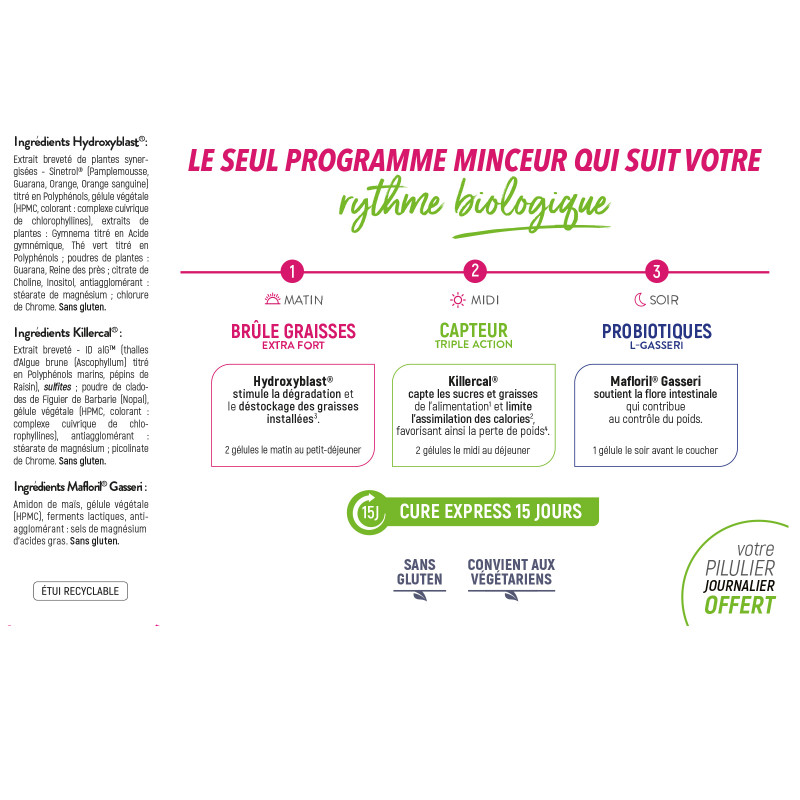 Thé Minceur Détox - 25 Jours - Thé aux Plantes sans Caféine avec