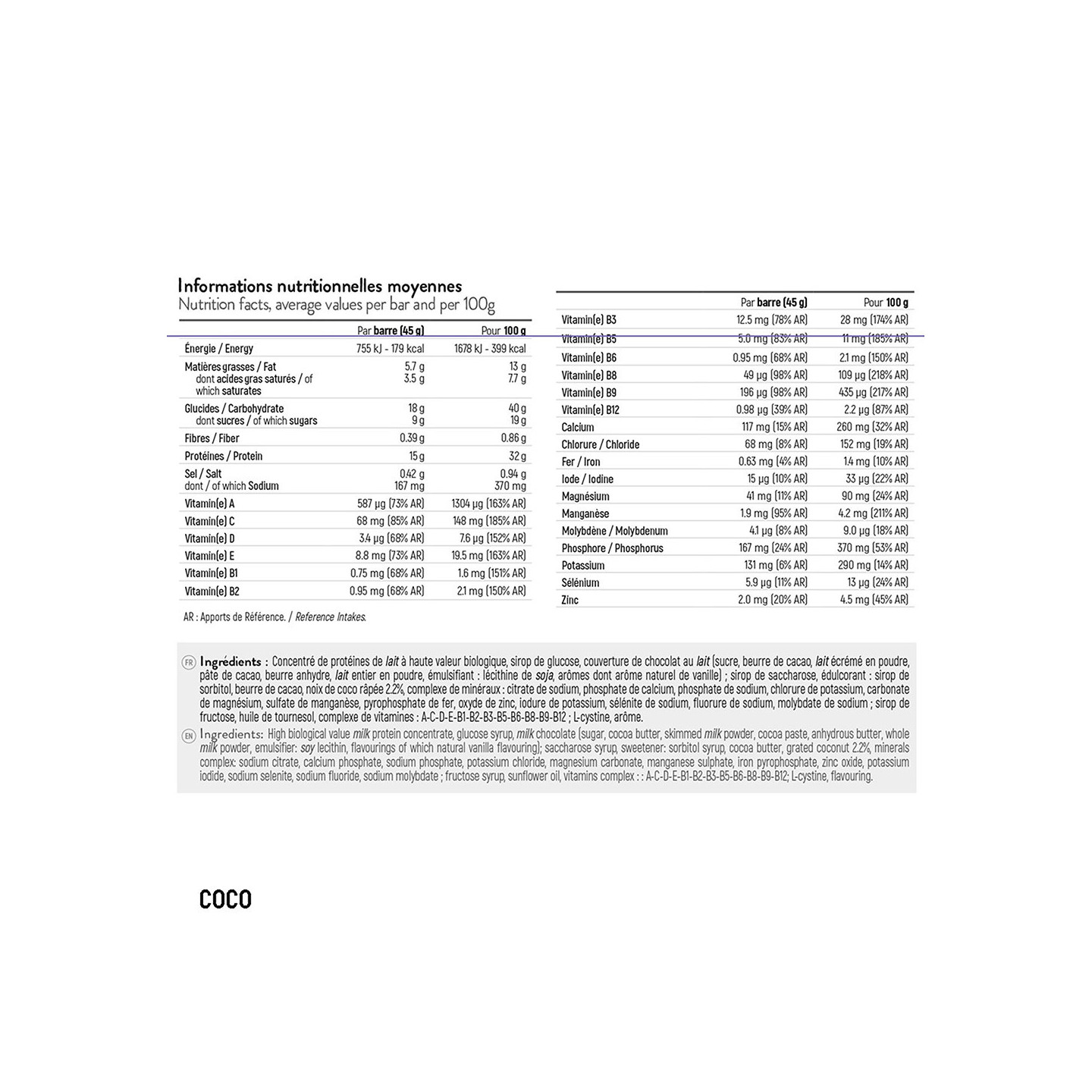 PROTEIN BAR STC Nutrition:  Facilite le contrôle du poids - 5 barres