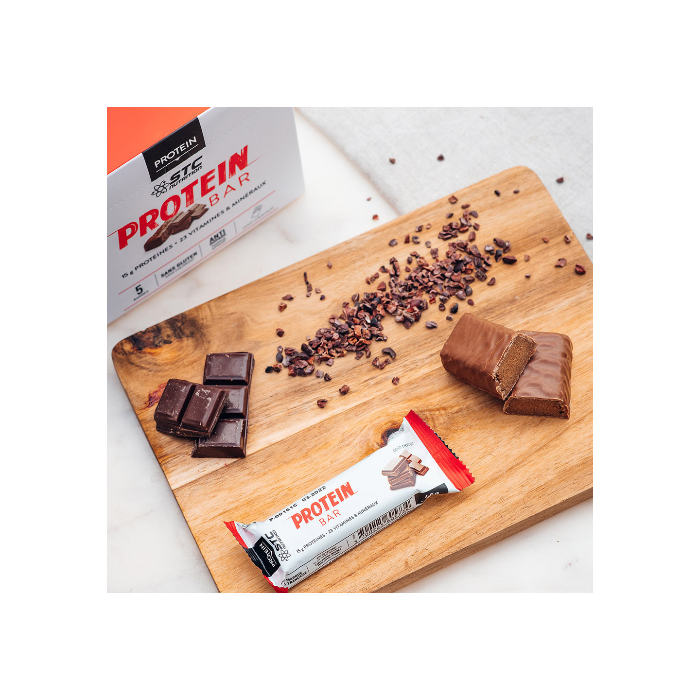 PROTEIN BAR STC Nutrition:  Facilite le contrôle du poids - 5 barres