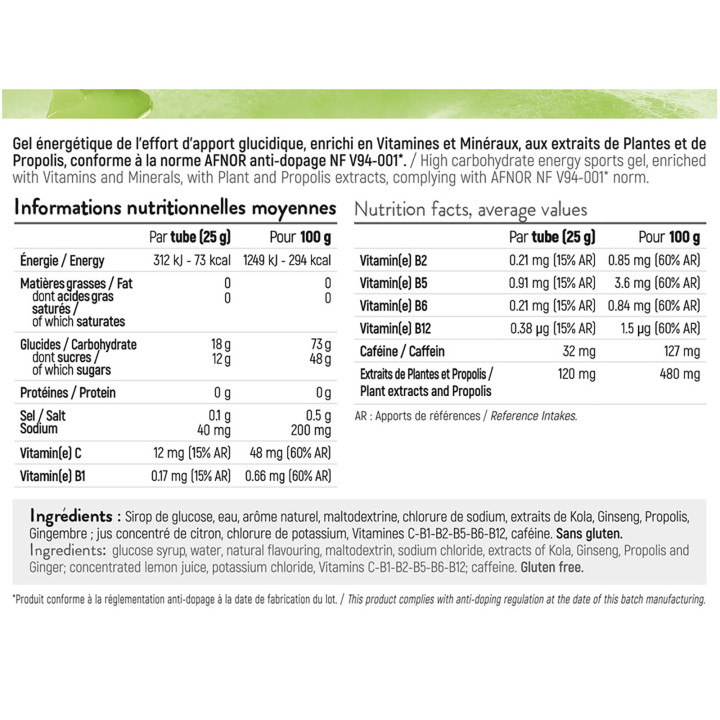 Over Blast STC Nutrition: 10 Gels énergétiques surdynamisants