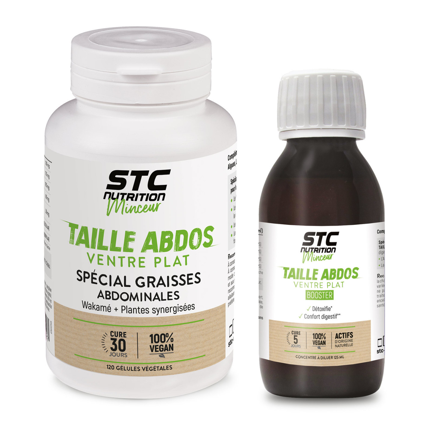 STC Nutrition - PACK BOOSTER TAILLE ABDOS VENTRE PLAT - Cure 30j