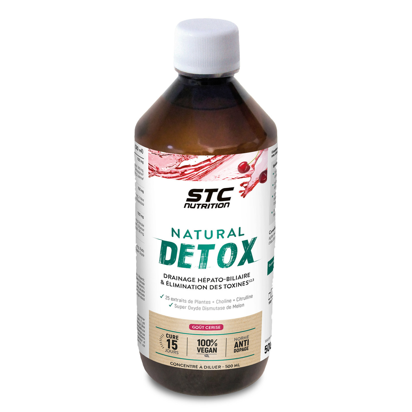 Natural Detox STC Nutrition: Elimination des toxines - Boisson 500ml