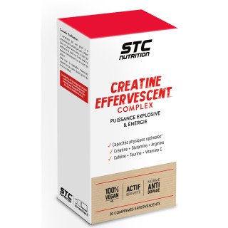 Créatine effervescente STC Nutrition: Puissance musculaire - 30 comprimés Créatine effervescente STC Nutrition: Puissance musculaire - 30 comprimés