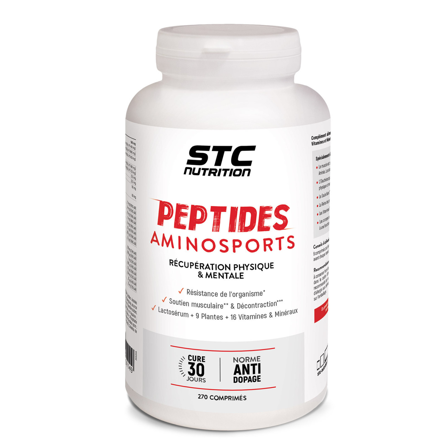 Peptides Aminosports STC Nutrition: Récupération physique et mentale