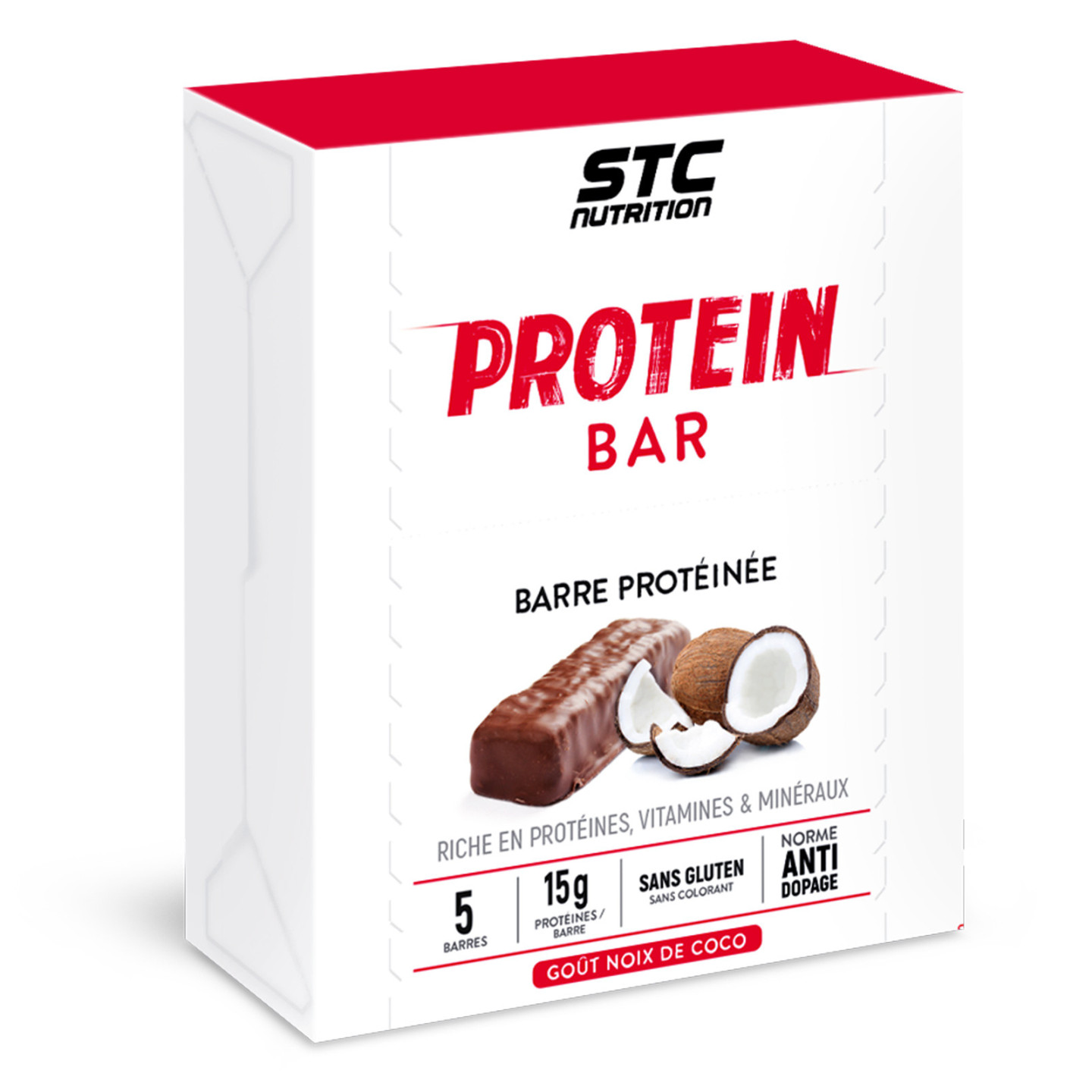 PROTEIN BAR STC Nutrition:  Facilite le contrôle du poids - 5 barres
