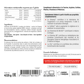 Taurine Synergy + STC Nutrition: Résistance musculaire - 90 gélules