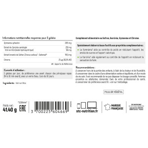 SATIELINE® - Action stop faim & fringales - Vegan - Cure 30 jours SATIELINE® - Action stop faim & fringales - Vegan - Cure 30 jours