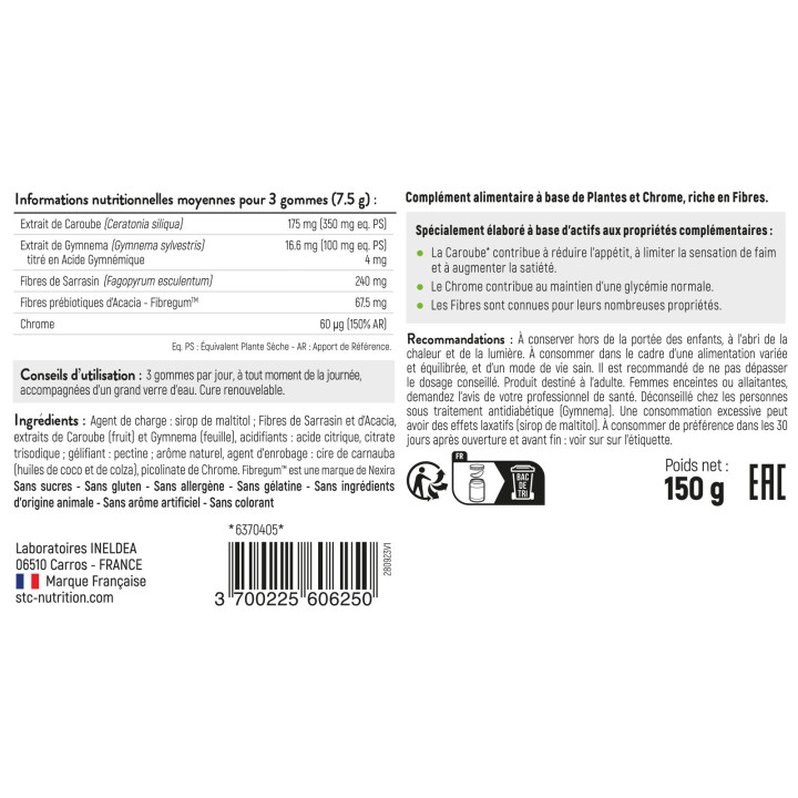 Gommes Coupe Faim - STC Nutrition