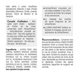 Spray Chauffant tonifiant STC Nutrition: Echauffement musculaire