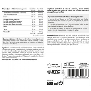 L-Carnitine Phyto Synergisée STC Nutrition: Boisson Brûle-graisses L-Carnitine Phyto Synergisée STC Nutrition: Boisson Brûle-graisses